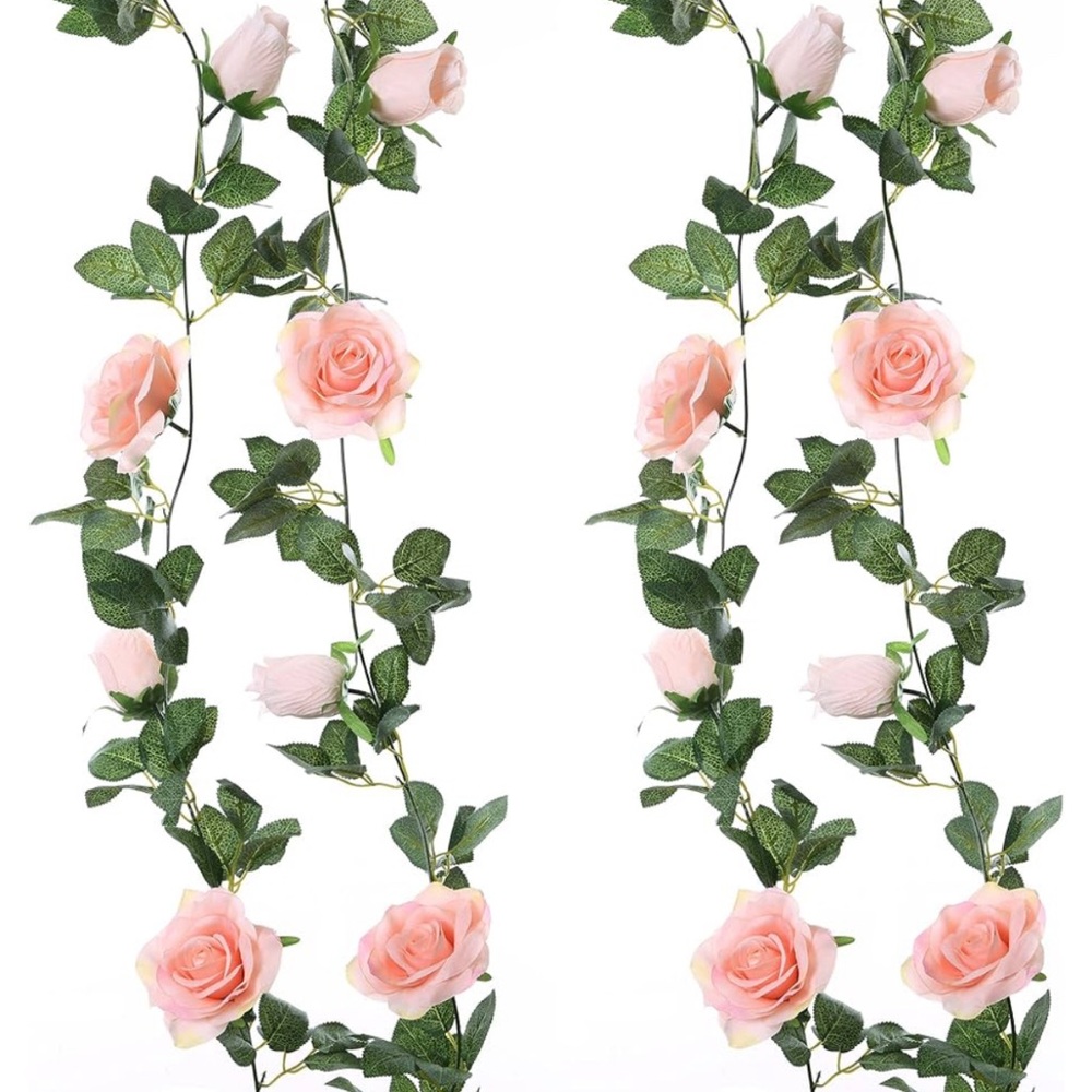 Artificial Pink Rose Garland | 2 available